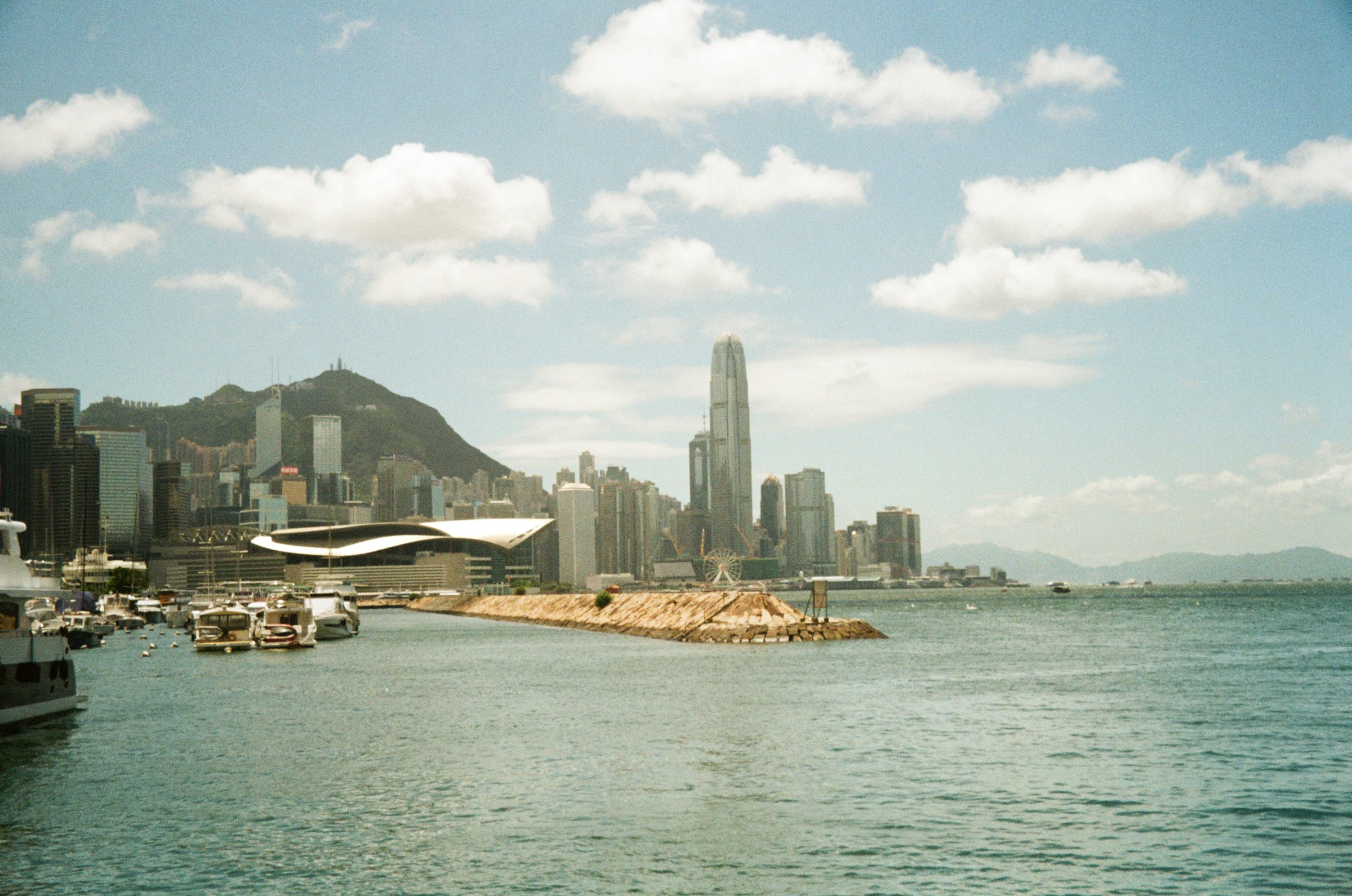 Victoria Harbour skyline by day